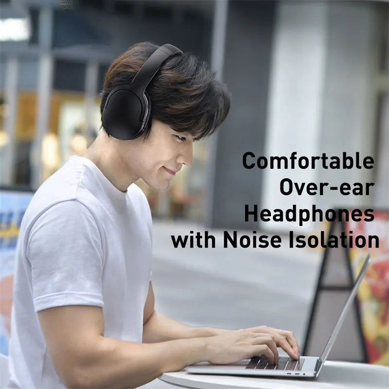 D02 Pro Wireless Bluetooth Headphones HIFI Stereo Earphones Foldable Sport Headset with Audio Cable Foriphone Tablet