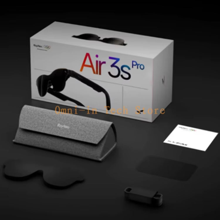 Rayneo Air 3S Pro Smart AR Glasses, 135-Inch HD Viewing, 1200Nits Brightness, 3D Surround Sound