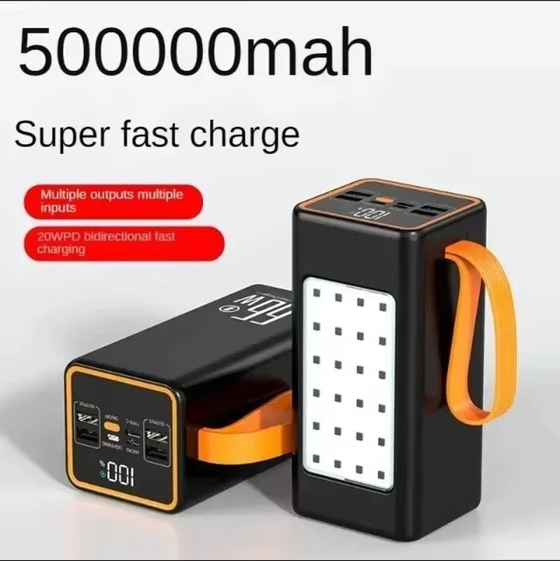 500000Mah 100000Mah 200000Mah 300000Mah Upgraded Version Super Powerbank Fast Charge Portable Power Bank Super Large Capacity