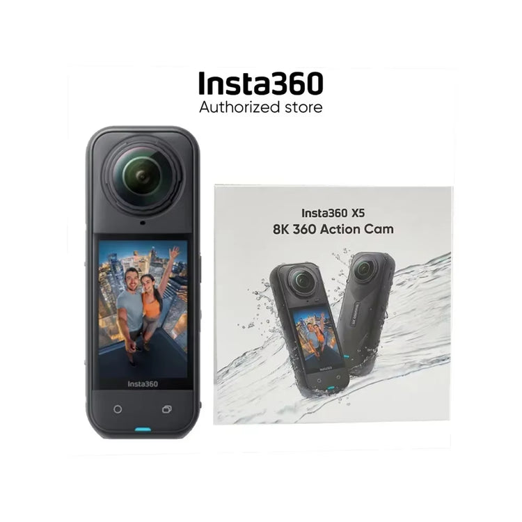 X5 Camera -8K Waterproof 360 Action Camera with 1/1.28" 48MP Sensors, 8K 360 HDR Video, 72MP 360 Photo Sports Travel,