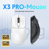 X3Pro X3 Wireless Mouse Lightweight PAW3395 26000Dpi Tri-Mode Connection Macro Gaming Mouse for Win/Xbox/Ps/Mac