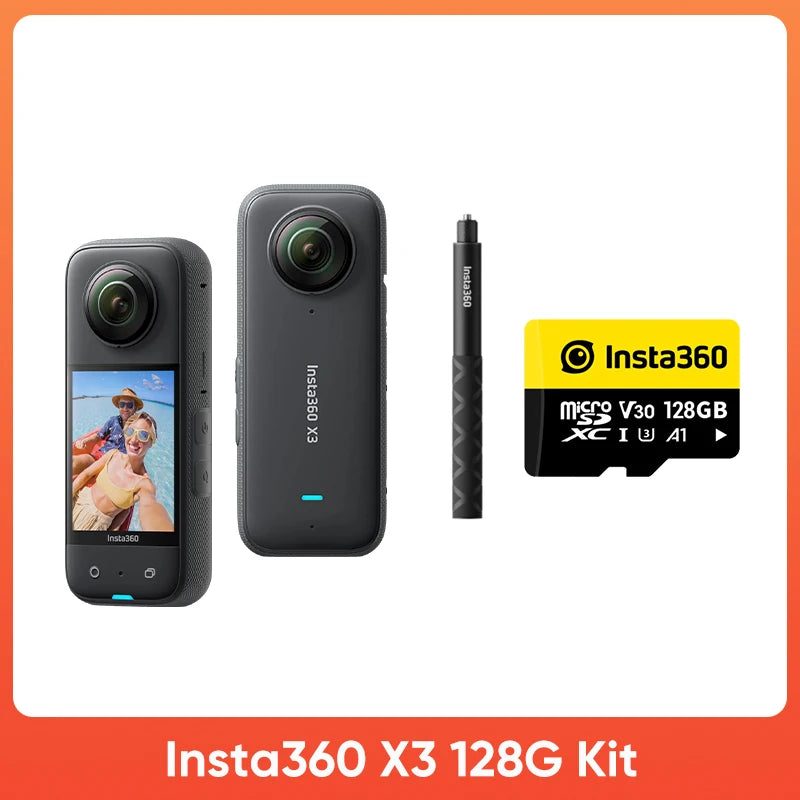 Original  X3 5.7K Action Camera 360 4K/30 72MP Photo Live Streaming 10M Waterproof Helmet Video Recording Sport