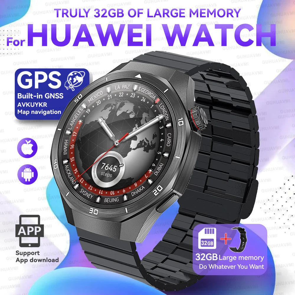 2025 New for HUAWEI GT 5 Pro Multifunction Harmonyos System Smartwatch Sapphire Screen 32Gb RAM GPS HD Video Call Smart Bracelet
