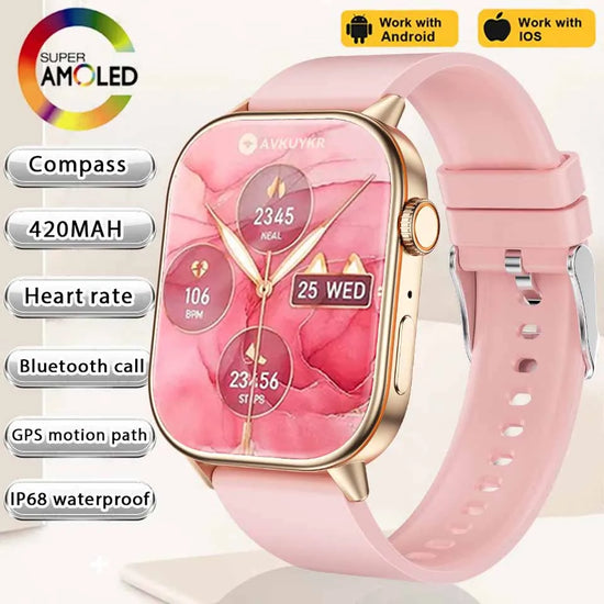 2025 NEW Fashion Built-In 6 Stars GPS Position Smart Watch Women 2.01&