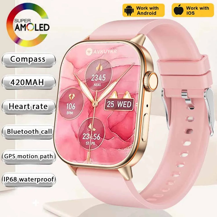 2025 NEW Fashion Built-In 6 Stars GPS Position Smart Watch Women 2.01&