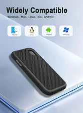 New Portable SSD 1TB External Hard Drive 2TB High-Speed Solid-State Drive 256TB Mass Storge Hard Drive USB3.2 for Laptops/Pc/Mac