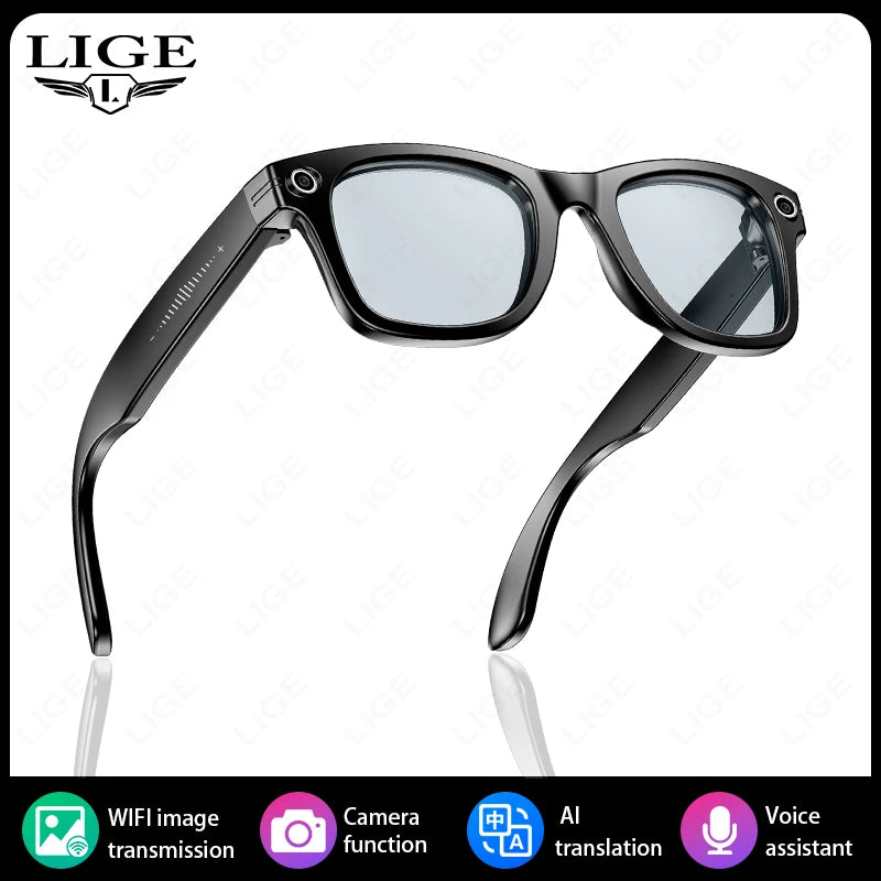 Smart Glasses Camera Glasses BT Call Music Touch Sunglasses Voice Assistant Video Sound Record WIFI Transmission AI Glasses
