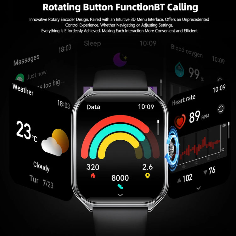 For Xiaomi New Ultra Thin AMOLED Smart Watch Men 386*448HD Screen Fashion Women Sports Bracelet BT Calling Waterproof Smartwatch