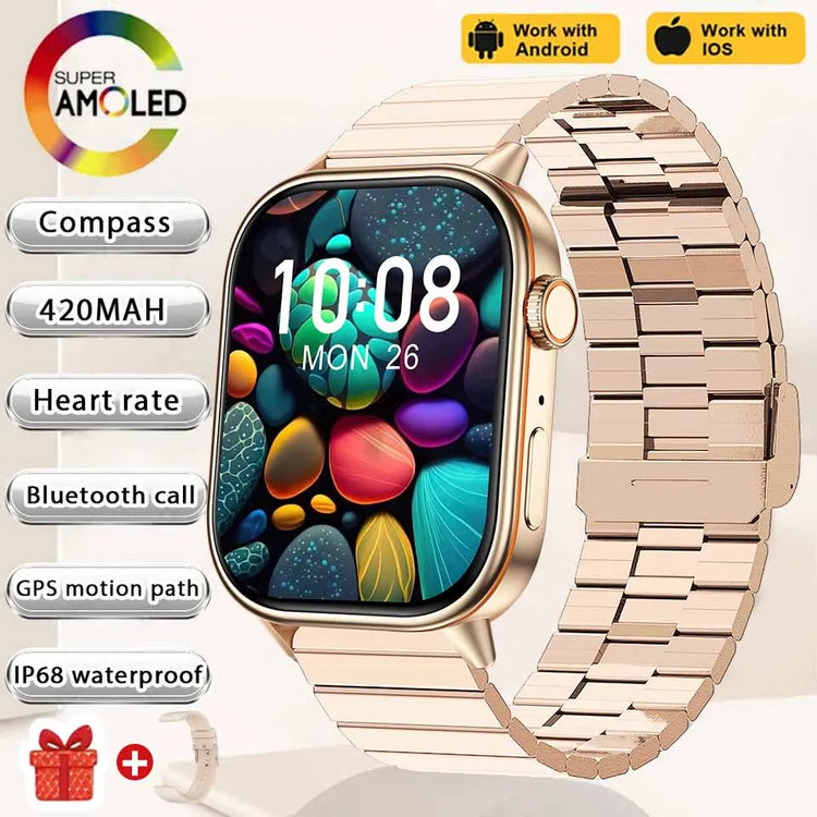 2025 NEW Fashion Built-In 6 Stars GPS Position Smart Watch Women 2.01&