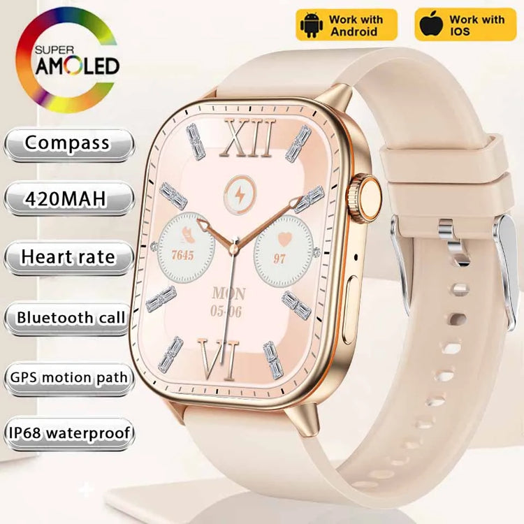 2025 NEW Fashion Built-In 6 Stars GPS Position Smart Watch Women 2.01&
