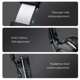 D02 Pro Wireless Bluetooth Headphones HIFI Stereo Earphones Foldable Sport Headset with Audio Cable Foriphone Tablet