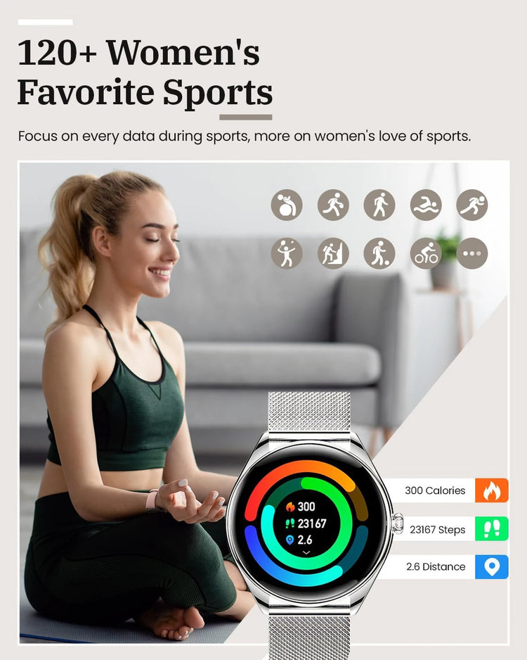 Ultra Thin Smartwatch 1.43" AMOLED Display HD 466*466 Always Show Time Call Reminder for Women Men New Original Smartwatch Gift