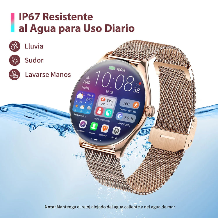 Ultra Thin Smartwatch 1.43" AMOLED Display HD 466*466 Always Show Time Call Reminder for Women Men New Original Smartwatch Gift