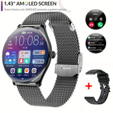 Ultra Thin Smartwatch 1.43" AMOLED Display HD 466*466 Always Show Time Call Reminder for Women Men New Original Smartwatch Gift
