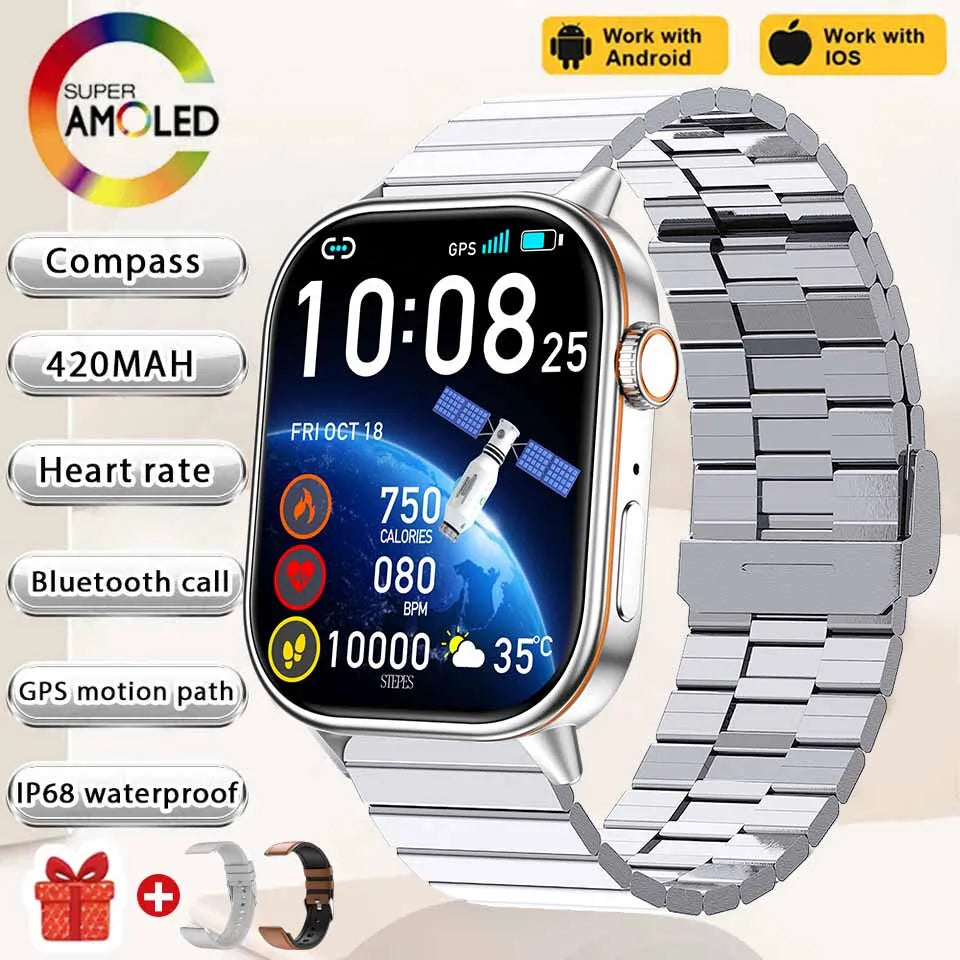2025 NEW Fashion Built-In 6 Stars GPS Position Smart Watch Women 2.01&