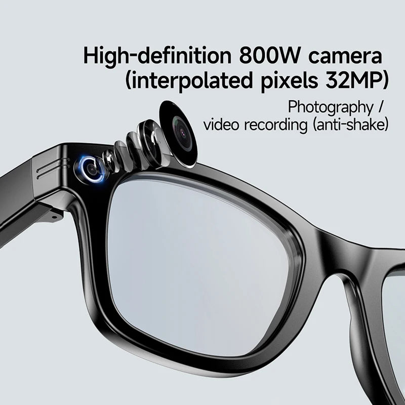Smart Glasses Camera Glasses BT Call Music Touch Sunglasses Voice Assistant Video Sound Record WIFI Transmission AI Glasses