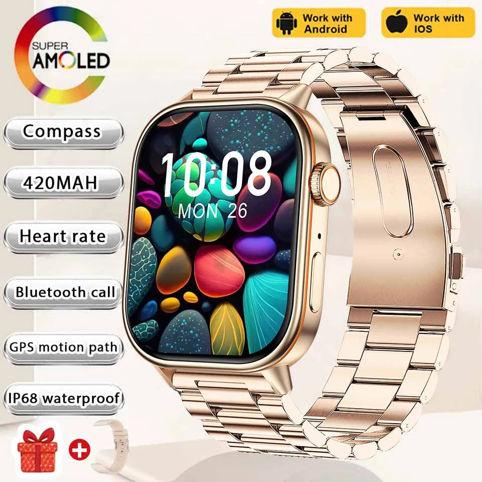 2025 NEW Fashion Built-In 6 Stars GPS Position Smart Watch Women 2.01&