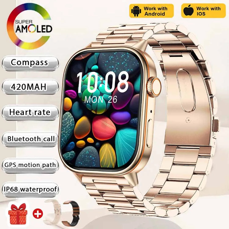 2025 NEW Fashion Built-In 6 Stars GPS Position Smart Watch Women 2.01&