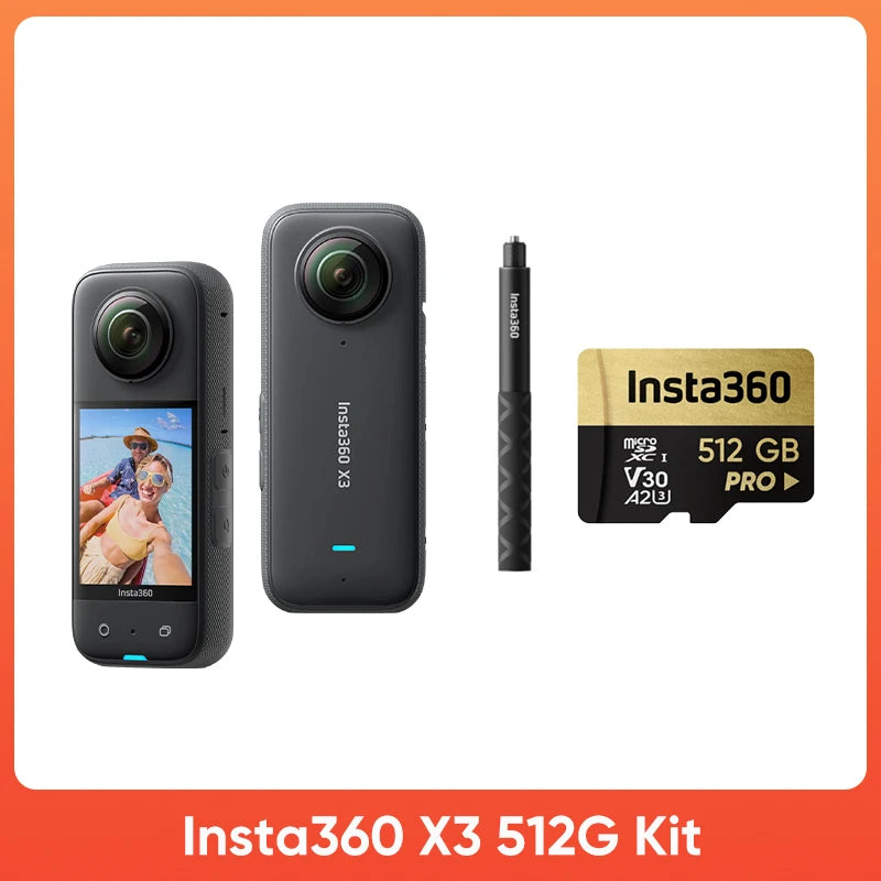 Original  X3 5.7K Action Camera 360 4K/30 72MP Photo Live Streaming 10M Waterproof Helmet Video Recording Sport