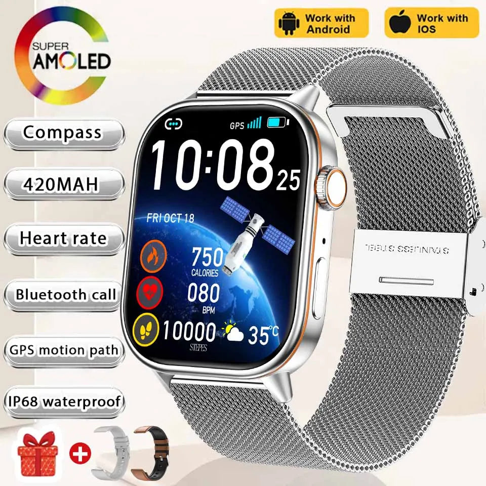 2025 NEW Fashion Built-In 6 Stars GPS Position Smart Watch Women 2.01&