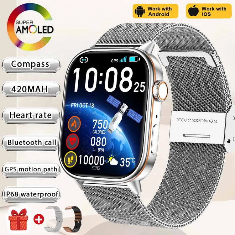 2025 NEW Fashion Built-In 6 Stars GPS Position Smart Watch Women 2.01&