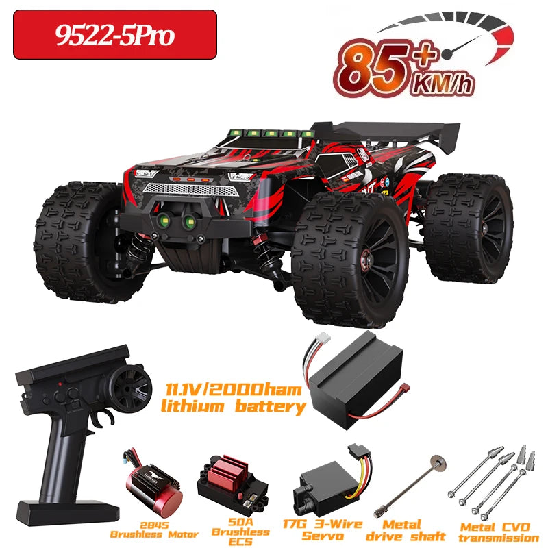9522PRO 85KM/H High-Speed RC Car Brushless Four-Wheel Drive Off-Road Drift 1:16 Professional Racing Car 9522 50KM/H Boy&