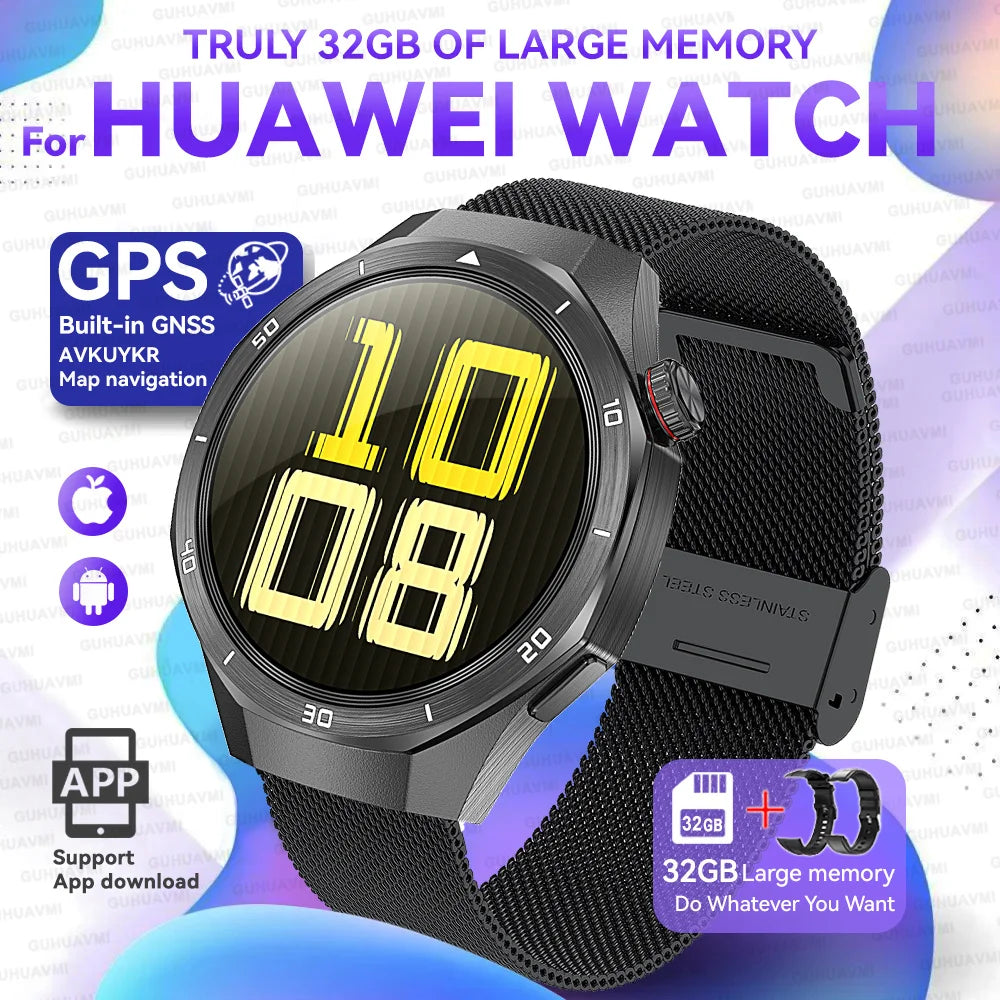 2025 New for HUAWEI GT 5 Pro Multifunction Harmonyos System Smartwatch Sapphire Screen 32Gb RAM GPS HD Video Call Smart Bracelet