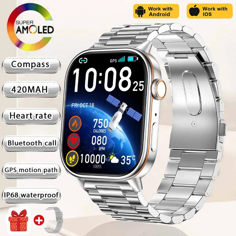2025 NEW Fashion Built-In 6 Stars GPS Position Smart Watch Women 2.01&