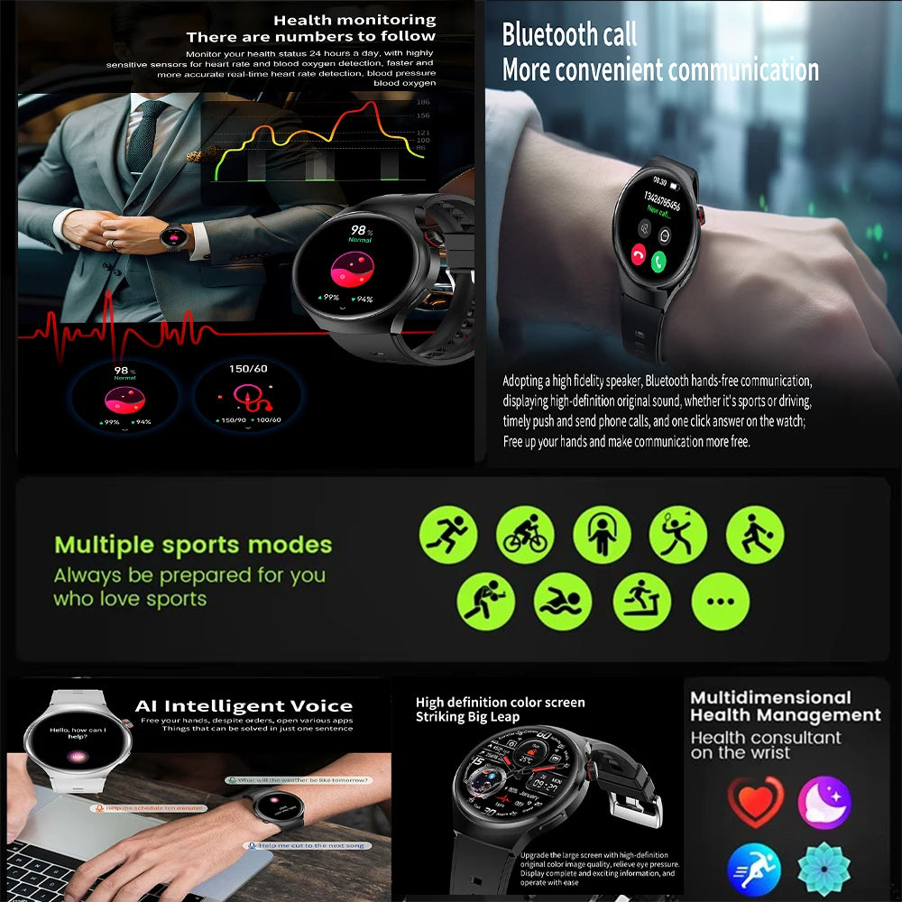 S10 Pro AMOLED NFC Smartwatch (2025) – GPS, BT Calling, Health Monitoring & Sports Tracking