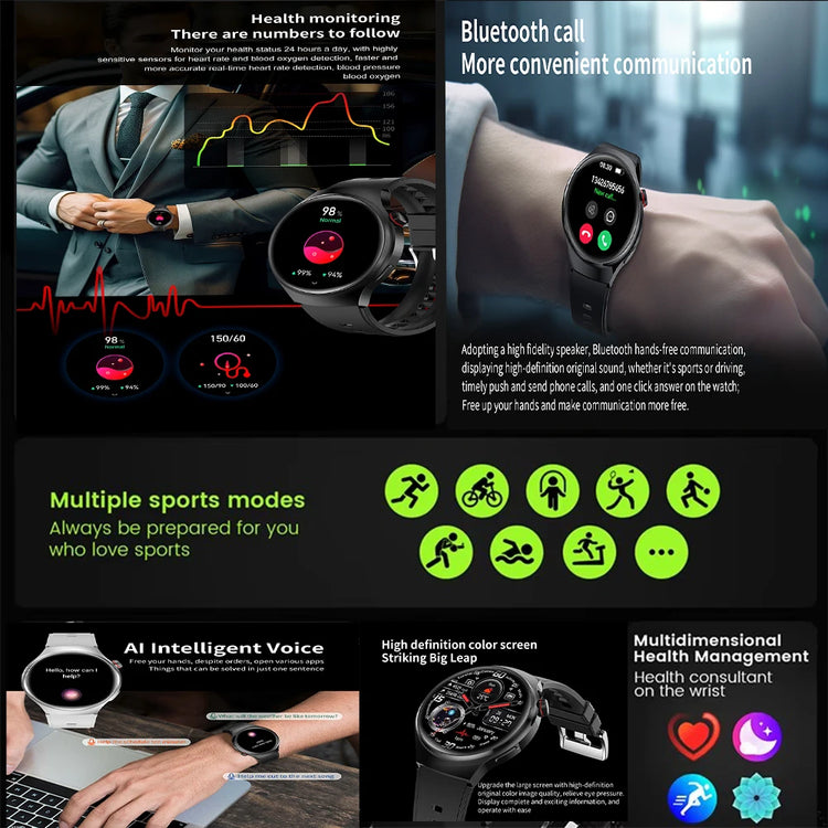 S10 Pro AMOLED NFC Smartwatch (2025) – GPS, BT Calling, Health Monitoring & Sports Tracking