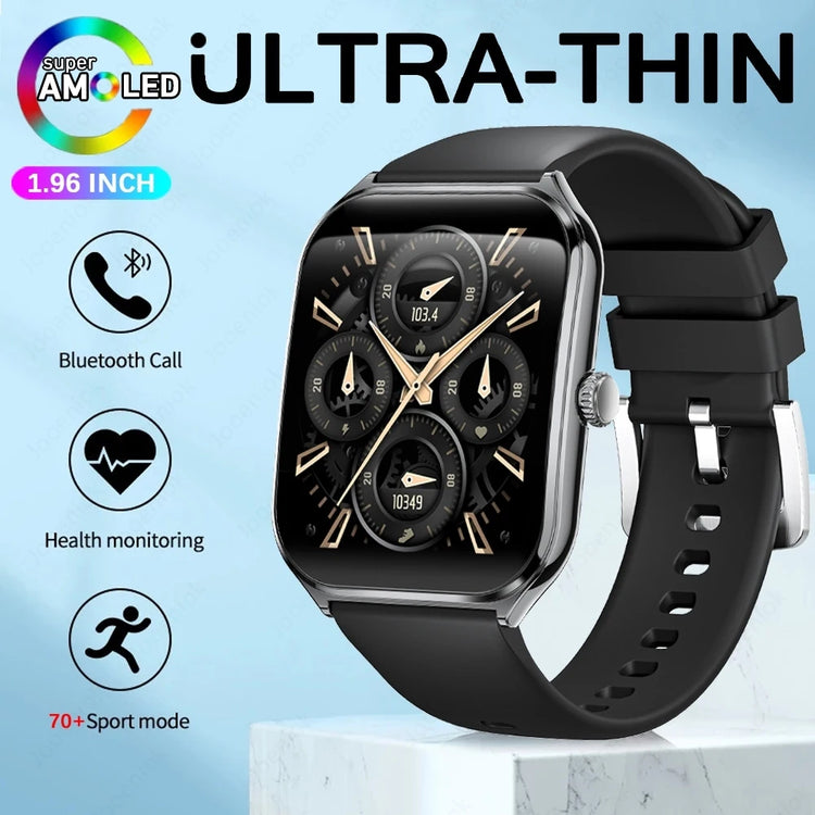 For Xiaomi New Ultra Thin AMOLED Smart Watch Men 386*448HD Screen Fashion Women Sports Bracelet BT Calling Waterproof Smartwatch